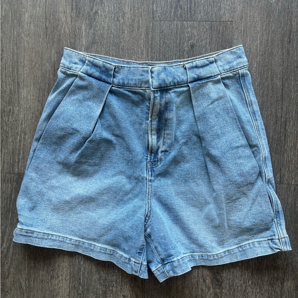 Express Light Blue Jean Shorts
